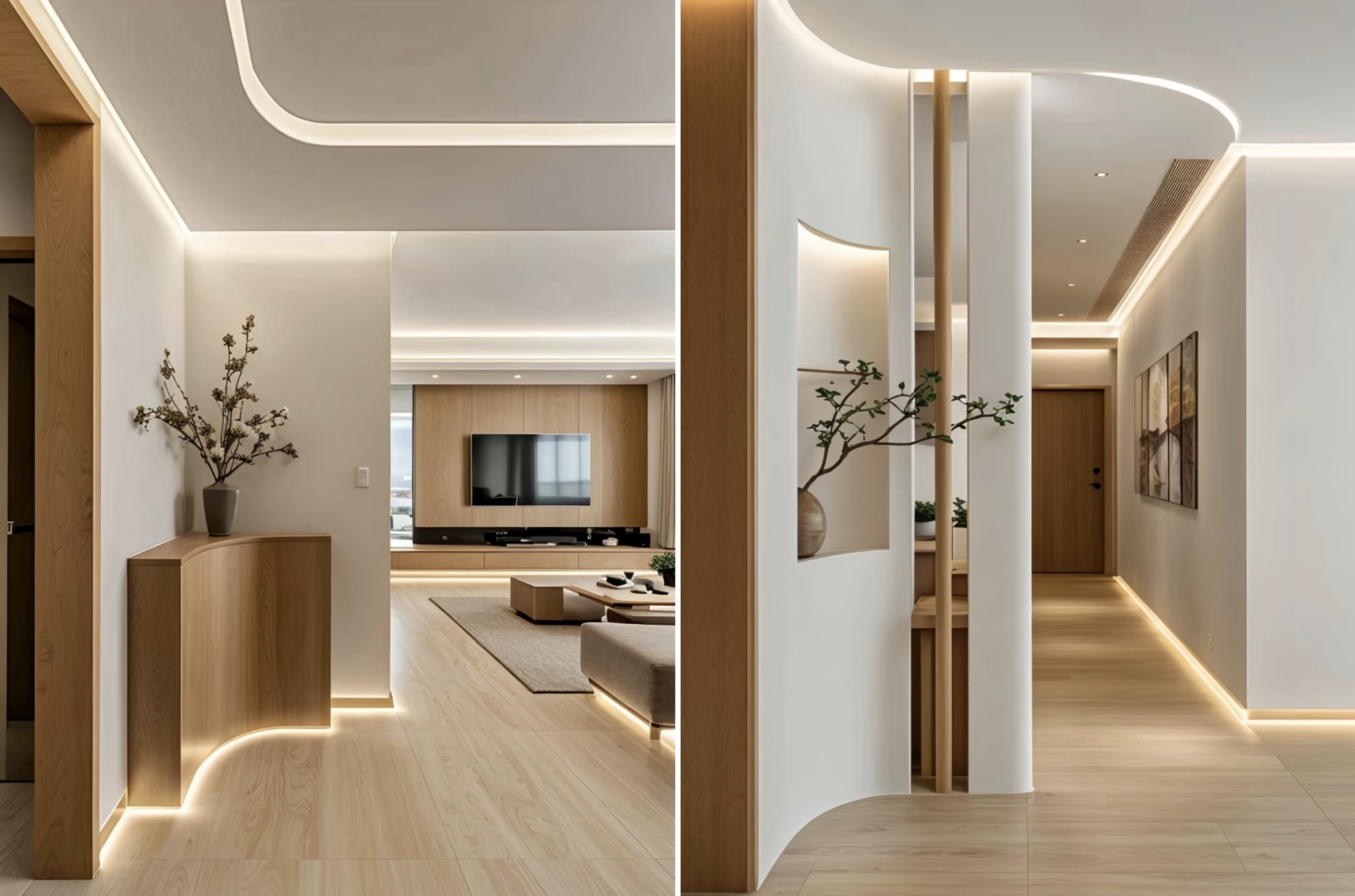 Ý thức tinh tế của lối vào tối giản